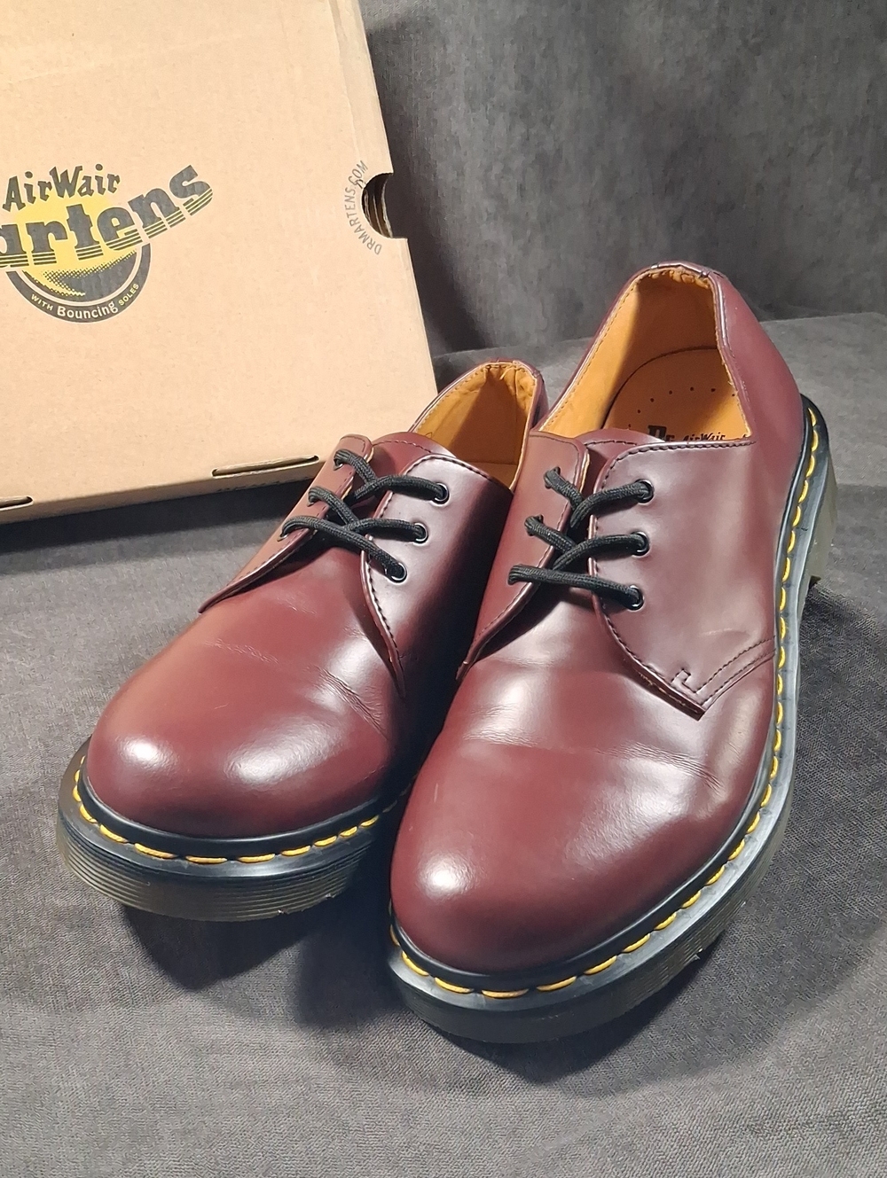 Dr. Martens Classic 1461 Cherry Red Smooth Leather Oxford Shoes VG- US M9 W10